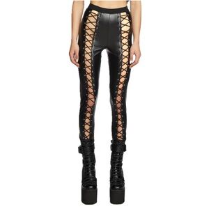 Current Mood Vegan Leather Lace Up
Leggings